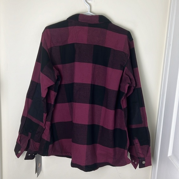 Dickies Plaid Flannel Shirt Jacket Size XL - Picture 7 of 10